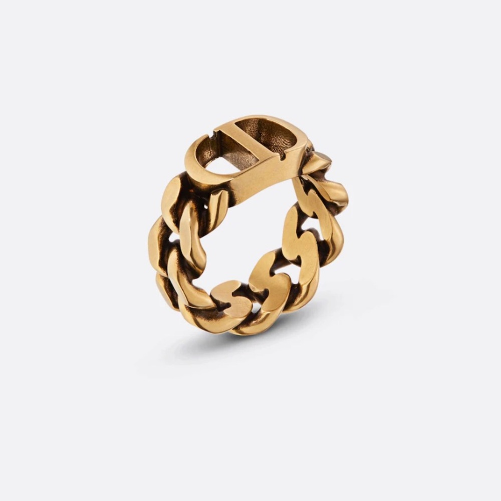 Dior 30 MONTAIGNE RING 💍 Antique gold-finish metal